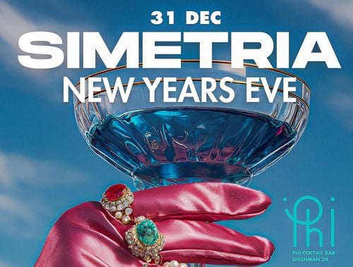 SIMETRIA straight to Phi Cocktail Bar New Year Eve